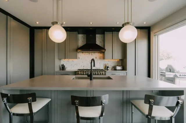 Kitchen lighting and power